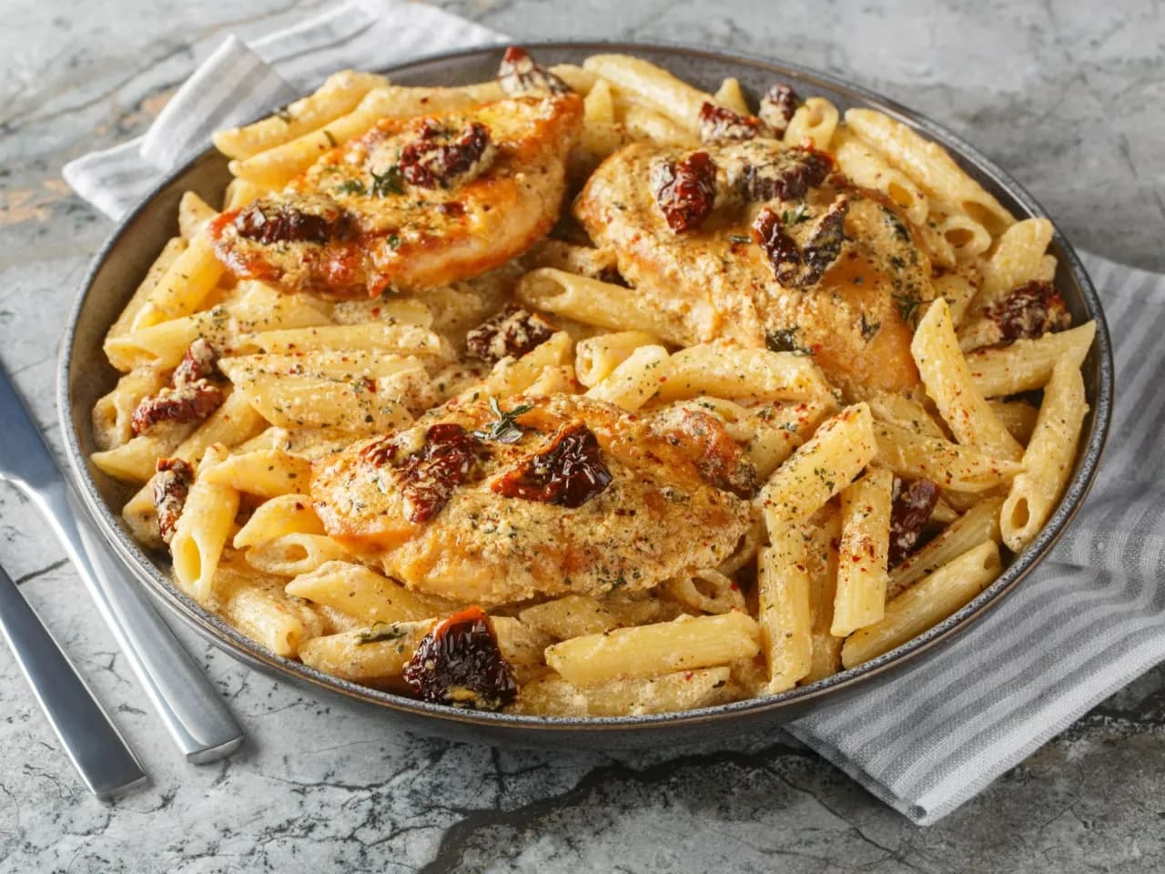 Penne con pollo - prosty przepis na pyszne danie, które zaskoczy Penne con pollo - prosty przepis na pyszne danie, które zaskoczy
